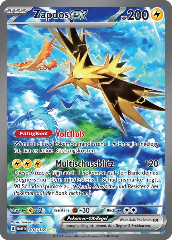 Zapdos ex - MEW 202